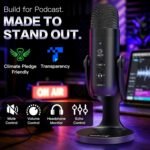 ZealSound Podcast Microphone for PC, Noise Cancellation USB Mic with Gain, Volume Adjustment & Mute Button, Monitoring & Echo, for YouTube, TikTok, Podcasting, Streaming, iPhone, iPad, Android, Mac - Image 3