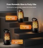 Outdoor Speakers with Ligths Gifts for Men Multi-Sync up to 100 Speakers | IPX5 Waterproof, HD Stereo Sound, Auto-Pairing, House Warming Gifts, Lanterns for Camp|Patio|Pool|Yard, Cool Stuff - Image 7