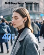 Wireless Earbuds, Bluetooth 5.4 Headphones Bass Stereo/Clear Calls, Black | Ear Buds with Noise Cancelling Mic LED Display in Ear Earphones IP7 Waterproof 36H Bluetooth Earbuds for Phones/Sport/Laptop - Image 4