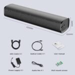 MZEIBO Sound Bar,50W for Smart TV Bluetooth 5.3 Speaker 17 Inch TV Speaker with ARC/Optical/AUX Connections - Image 7