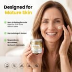 Retinol Cream for Face Anti Aging: Wrinkle Cream for Face Neck with Collagen Hyaluronic Acid - Night Moisturizer for Men Women - Facial Skin Care Gift for Women Wife Mother (1 Pack) - Image 3