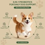 Probiotics for Dogs - Dog Probiotics for Yeast, Itchy Skin and Itchy Ears, Digestive Health, Diarrhea Relief, Gut & Immune Support - with 7 Enzymes, 3 Prebiotics & Omega-3 (Duck 30ct) - Image 3
