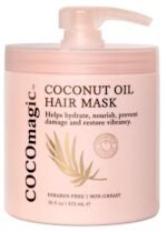 Cocomagic Coconut Oil Hair Mask - Repairs Damage, Prevents Frizz, Restores & Adds Shine | Protein Rich & Extra Hydrating | Paraben Free (16 Fl Oz) - Image 2