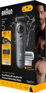 Braun Series 5 All-in-One Beard & Body Grooming Kit for Men, Cordless Trimmer, Hair Clippers & Shaver for Face, Hair & Body with Smooth Shave Head, AIO 5510 - Image 12