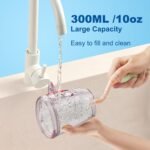 WellLeo Water Flossers for Teeth, 300ML Cordless Oral Irrigator Rechargeable Dental Flosser Picks with 5 Modes 5 Jet Tips,IPX7 Waterproof Teeth Cleaner for Braces Gum Care, Home Travel Use - Image 4