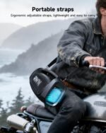 RWN Outdoor Bluetooth Speaker: 160W Loud Sound, IP67 Waterproof with 24H Playtime, Fast Charge, Bass, TWS, Portable Wireless Speakers with Light Show for House, Party, Projector, Beach (Black) - Image 5
