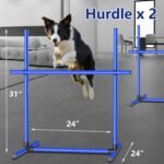 6 Weave Poles or 2 Hurdle Dog Agility Set, Indoor & Outdoor - Image 6