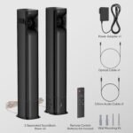 Sound Bar for Smart TV, 80W 2.0 Channel Surround Sound System | 2-in-1 Detachable Soundbar, Dual Woofers & Silk Tweeters, Bluetooth5.3/ARC/AUX/Optical, Home Theater Speaker - Image 8