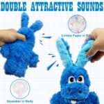Donkey Squeaky Plush Dog Toy for Small Medium Large Dogs, Blue | Stuffed Plush, Crinkle, Squeaky, Lightweight, For Tug and Chew, Indoor Outdoor Play Keep Dog Busy, Birthday Gift - Image 3