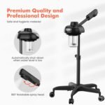 TASALON Facial Steamer on Wheels - Face Steamer for Professional Skin Rejuvenation, Facial Steamer Kit for Home, Spa, Beauty Clinic - Warm Mist, Ozone Face Humidifier - Pore Opener and Skin Cleanser - Image 4
