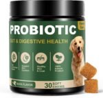 Probiotics for Dogs - Dog Probiotics for Yeast, Itchy Skin and Itchy Ears, Digestive Health, Diarrhea Relief, Gut & Immune Support - with 7 Enzymes, 3 Prebiotics & Omega-3 (Duck 30ct) - Image 2