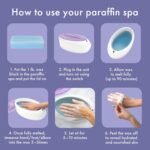 True Glow by Conair Paraffin Bath for Hands and Feet - Moisturizing Treatment With 1lb. Wax - Purple - Image 5