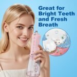WellLeo Water Flossers for Teeth, 300ML Cordless Oral Irrigator Rechargeable Dental Flosser Picks with 5 Modes 5 Jet Tips,IPX7 Waterproof Teeth Cleaner for Braces Gum Care, Home Travel Use - Image 8