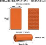Portable Flexible Silicone Aluminum Phone Stand, Foldable Bendable Adjustable Holder with Anti-Slip Design, Multi-Angle Desktop Stand for Phone Tablet Laptop, Home Office Travel Accessories - Image 3