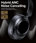 Hybrid Active Noise Cancelling Headphones, Bluetooth 6.0 Wireless Headphones Over Ear Headset with 120H Playtime, Hi-Res Audio, 5-ENC Mic, 35dB ANC Headphone Transparency Mode for Travel Office Gaming - Image 3