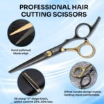 AULikY Hair Cutting Scissors Shears Kits, 15 Pcs Professional Stainless Steel Hairdressing Shears Set Thinning Scissors for Barber/Salon/Home/Men/Women/Kids/Adults - Image 3