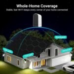 ANSQUE Security Cameras Wireless Outdoor Home System, 4 Camera Kit, No Subscription Fees, Solar Powered, Local Storage, 365-Day Battery Life, 360°PTZ Surveillance, Auto Tracking, 2K Color Night Vision - Image 9