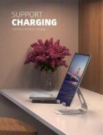 Lamicall S1 Tablet Stand, Adjustable Tablet Holder - Desktop Stand Dock Holder for 4-13" Tablet, iPad Pro 11, 9.7, 10.5, 12.9 Air Mini, Kindle, Tab, Switch, Viral Podcast Video Office Desk Accessories - Image 5