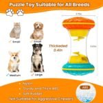 BoYoYo Interactive Dog Toys, Dog Puzzle Toys for Smart, Dog Enrichment Toy to Keep Them Busy, Treat Dispensing Toy Slow Puzzles Feeder, Yellow - Image 3