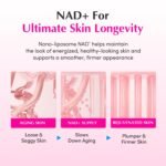 EQQUALBERRY NAD+ Peptide Boosting Cream – NAD+ 5% & 13 Peptides Anti-Aging Korean Skincare Face & Body Cream | Firming & Lifting Pink Neck Cream for Sagging Skin (1.69 fl.oz / 50ml) - Image 6