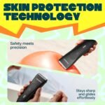 MANSPOT Manscape Groin & Body Hair Trimmer for Men, Electric Pubic Shaver | Replaceable Ceramic Blade, Ball Razors for Men, Manscape Kit with 4 Guards, IPX7 Waterproof, Wet/Dry Use, 90-Minute Shaving - Image 10