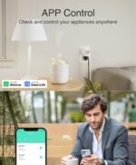 GHome Smart Plug Mini, WiFi Smart Outlet Plug Works with Alexa and Google Home, Timer Outlet with APP Control, 2.4GHz Network Only, No Hub Required, ETL FCC Listed (4 Pack), White - Image 5
