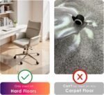 Kuyal Clear Chair mat for Hard Floors 36 x 48 inches Transparent Floor Mats Wood/Tile Protection Mat for Office & Home (36" X 48" Rectangle) - Image 3