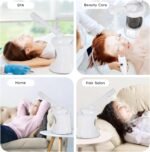 Table Facial Steamer, Face Steamer with Extendable Arm Nano Ionic Steamer for Home Salon Spa or Personal Care - Image 8