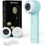Electric Facial Cleansing Brush, 2-Way Rotating Rechargeable Face Scrubber for Daily and Deep Cleaning, 3 Modes, 3 Brush Heads, Waterproof, Face Wash Brush for All Skin Types - Image 2