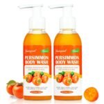 yoniagood 2 PCS Persimmon Body Wash for Strong Odor Control, Natural Persimmon Soap Bar Old People Smell Remover, Smelly Feet Deodorant Body Odor Eliminator, Body Wash Gel for Women & Men - Image 2