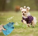Andiker Dog Squeaky Toy, Dots Latex Dog Chew Toys with a Oinks Sound Squeaker Grunting Pig Dog Toy Durable Self Play 8" Dogs Squeeze Toy for Dental Biting Chasing to Kill Boring Time (Blue) - Image 5