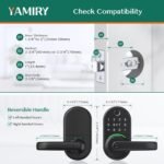 Smart Door Handle Lock with Keypad: Yamiry Fingerprint Smart Knob - Keyless Entry Digital Lock for Front Door - Deadbolt with APP - Generate Passcode Remotely - DIY Installation - Image 6