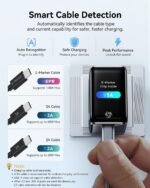 MOKiN 70W USB C Charger, 3-Port GaN Fast Charger with Smart Display & Touch Screen, 2026 New Laptop Charger Block for MacBook, iPad, iPhone, Galaxy - Image 4