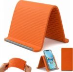 Portable Flexible Silicone Aluminum Phone Stand, Foldable Bendable Adjustable Holder with Anti-Slip Design, Multi-Angle Desktop Stand for Phone Tablet Laptop, Home Office Travel Accessories - Image 2
