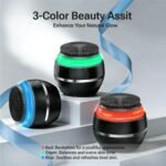 Facial Cleansing Brush - Sonic Face Wash Brush Exfoliator with 3 Beauty Light Modes -Silicone & Waterproof - Electric Face Scrubber for Deep Cleaning & Massage - Black - Image 9