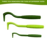 TickCheck Tick Remover Value 3 Pack - Tick Remover Tools + Tick Identification Card - for Humans, Dogs & Cats (1 Set) - Image 3