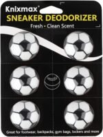 Knixmax Shoe Deodorizer Balls Strong, Odor Eliminator for Sneaker Gym Bag Closet Locker, Work Boot Drawer Freshener, Unpleasant Smell Remover Ball for Men Women Teens, 6 Packs Fresh Linen Soccer - Image 2