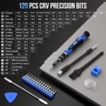 STREBITO Electronics Precision Screwdriver Sets 142-Piece with 120 Bits | Magnetic Repair Tool Kit for iPhone, MacBook, Computer, Laptop, PC, Tablet, PS4, Xbox, Nintendo, Game Console - Image 3