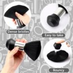FEBSNOW Hair Cutting Cape Kit,Professional Barber Cape with Neck Duster Brush for Adults Waterproof Salon Cape with Adjustable Closure Snap Salon Barber Supplies 47x55 Inches(Black and White Plaid) - Image 5