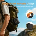 Portable Bluetooth Speaker Line-in Support: IPX5 Waterproof HD Sound Up to 24H Playtime, TWS Pairing, LED Light, Outdoor Speaker for Beach/Pool/Travel, Back to School Gifts for Adult Teen-Black - Image 7