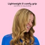 Conair Curling Iron, Double Ceramic, 1 1/2" Barrel, White/Rose Gold | Hair curler and hair waver for medium to long hair with 30 heat settings, built-in heat protection, a cool tip, and auto off - Image 6