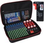 Battery Organizer Storage Box with Tester, Battery Vault Case Fireproof Waterproof Explosionproof Holder Box with Tester BT-168 Checker Carrying Case Container Bag Fit for 200+ Batteries AA AAA C D 9V - Image 2