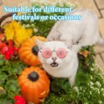 Weewooday 15 Pieces Dog Sunglasses Cat Sunglasses Retro Small Pet Round Metal Glasses Puppy Funny Cosplay Glasses Doll Photo Props Eyewear Costume for Small Medium Dogs - Image 5