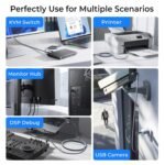 AINOPE USB to USB Cable, USB 3.0 A to A Male to Male Cable 6.6FT | 5Gbps Data Transfer Nylon Braided Double End Type A Cord for Hard Drive, Laptop Cooling Pad, USB Hub, KVM, DVD - Image 8