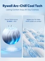 Dog Cooling Mat 2.0, Elegant Grey, 44"*32" Thick & Durable Cooling Mat for Extra Large Dogs, Extended Cooling with Waterproof & Color-Changing Arc-Chill Fiber (Q-Max>0.5), Ideal for Summer - Image 4