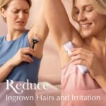 Risina 2-in-1 Bikini Trimmer for Women, Electric Razors for Women, Gifts | IPX7 Waterproof, Rechargeable, Ceramic Blades, Face Shaver and Body Hair Trimmer for Bikini Line, Pubic Hair, Legs, Underarms - Image 5