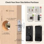Keyless Entry Door Lock, Biquole Smart Lock, Fingerprint Door Lock | with App Control, Electronic Keypad Deadbolt, Auto & One Touch Lock | Digital Smart Door Locks | Easy Installation | IP54 - Image 9