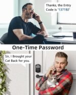 TEEHO TE002 Fingerprint Deadbolt with Keypad for Front Door, Matte Black | 1-Second Fingerprint Unlock, ANSI Grade 3, 20 User Codes, Auto Lock, Anti-Peep Password, IP54 Waterproof & Low Battery Alerts - Image 8