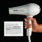 RUSK W8less 2000 Watt Ionic Hair Dryer - Ceramic Tourmaline Technology - Lightweight, Professional Blow Dryer for Fast Drying & Frizz Control (1 ct) - Image 6