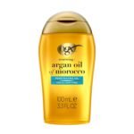 OGX Renewing + Argan Oil of Morocco, Cold-Pressed Argan Oil for Hair Penetrating Treatment & Shine, Moisturizing & Strengthening Silky Oil for All Hair Types, Paraben & Sulfate Free, 3.3 fl oz - Image 2
